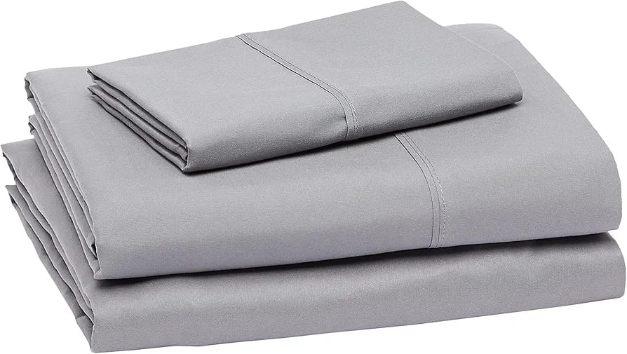 Queen Sheet Set - Jersey Knit Sheets 4 Piece Queen Jersey Sheet Set – Cotton Jersey Sheets – Soft T-Shirt Stretchy Sheets (Queen, Oatmeal)
