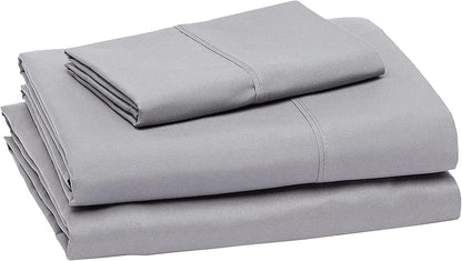 Queen Sheet Set - Jersey Knit Sheets 4 Piece Queen Jersey Sheet Set – Cotton Jersey Sheets – Soft T-Shirt Stretchy Sheets (Queen, Oatmeal)
