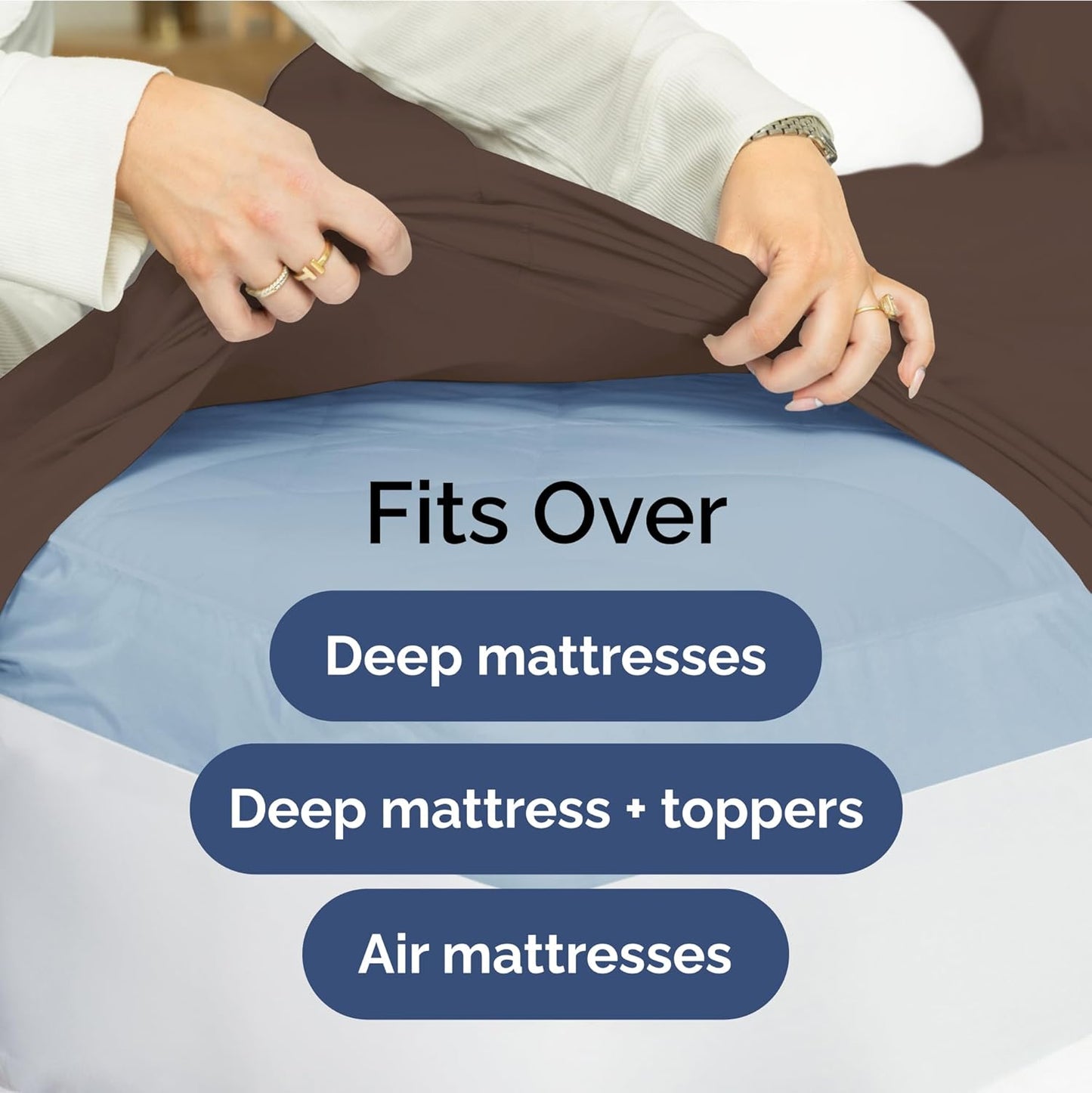 Luxury Bamboo Queen Size Sheet Set | 100% Organically Grown Bamboo Viscose | Ultra Soft | Cooling for Hot Sleepers | 18" Deep Pocket
